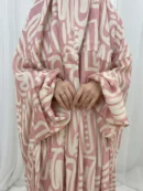 Pink with White Design